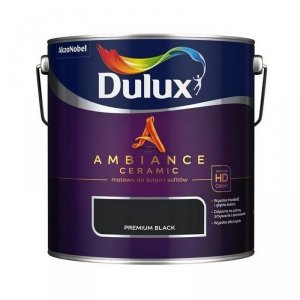 Dulux Ambience Ceramic 2,5L PREMIUM BLACK ceramik ceramiczna farba do wnętrz plamoodporna