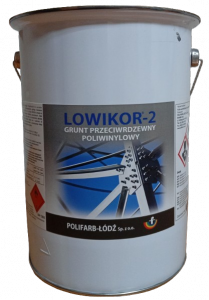 Lowikor-2 5L Szary Jasny podkład grunt na dach farba unikor Polifarb-Łódź