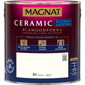 MAGNAT Ceramic 2,5L B5 Czysta Biel farba ceramiczna biała Kuchnia Łazienka Kitchen Bathroom