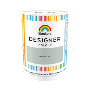Beckers 5L HEALING GREY Designer Colour farba lateksowa mat-owa do ścian sufitów