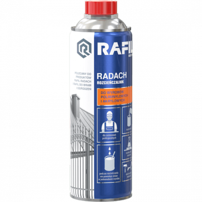 Rozcieńczalnik 0,5L Radach Poliwinylowych Akrylowych rozpuszczalnik do wyrobów 500ml Rafil