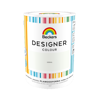 Beckers 5L IDEAL Designer Colour farba lateksowa mat-owa do ścian sufitów
