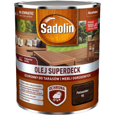 Sadolin Superdeck olej 0,75L PALISANDER 95 do drewna tarasów mebli ogrodowych mat