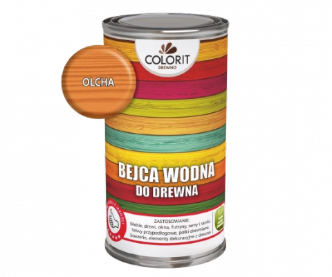 Colorit Bejca Wodna do drewna 0,5L OLCHA 500ml szybkoschnąca bezzapachowa dekoracyjna