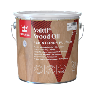 Tikkurila Valtti Wood Oil 2,7L BEZBARWNY olej do drewna tarasów pomostów schodów mebli ogrodowych valti mat rozpuszczalnikowy na zewnątrz