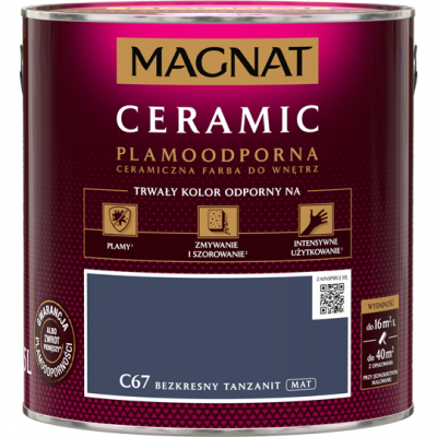 MAGNAT Ceramic 2,5L C67 Bezkresny Tanzanit ceramik ceramiczna farba do wnętrz plamoodporna