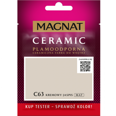 MAGNAT Ceramic TESTER C63 Kremowy Jaspis ceramik ceramiczna farba do wnętrz plamoodporna