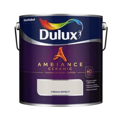 Dulux Ambience Ceramic 2,5L CREAM EFFECT ceramik ceramiczna farba do wnętrz plamoodporna