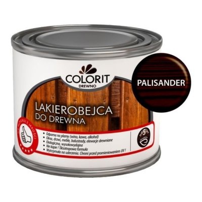 Colorit Lakierobejca Drewna 375ml PALISANDER szybkoschnąca satynowa farba do