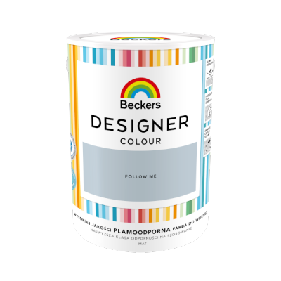 Beckers 5L FOLLOW ME Designer Colour farba lateksowa mat-owa do ścian sufitów