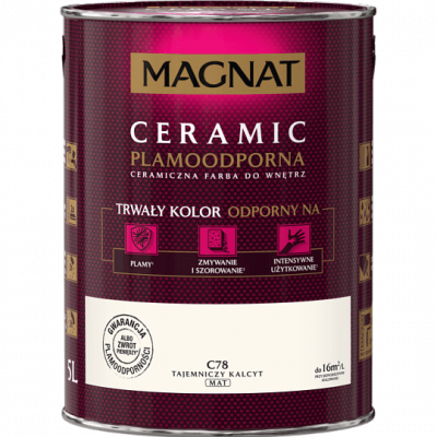 MAGNAT Ceramic 5L C78 Tajemniczy Kalcyt ceramik ceramiczna farba do wnętrz plamoodporna