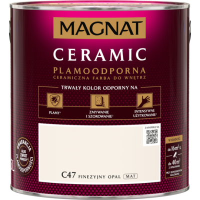MAGNAT Ceramic 2,5L C47 Finezyjny Opal ceramik ceramiczna farba do wnętrz plamoodporna