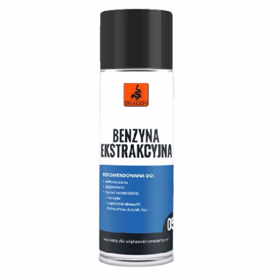 Benzyna Ekstrakcyjna 0,4L SPRAY Dragon Do Odtłuszczania rozcieńczalnik rozpuszczalnik