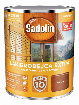 Sadolin Extra lakierobejca 0,75L MERBAU 40 drewna