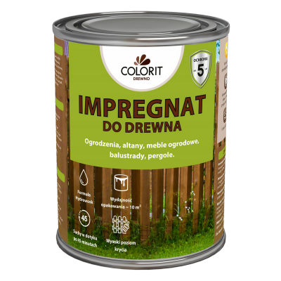 Colorit Impregnat Szybkoschnący 0,75L DĄB drewna do Ochronny wodny płotów altanek
