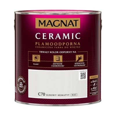 MAGNAT Ceramic 2,5L C70 Surowy Hematyt ceramik ceramiczna farba do wnętrz plamoodporna