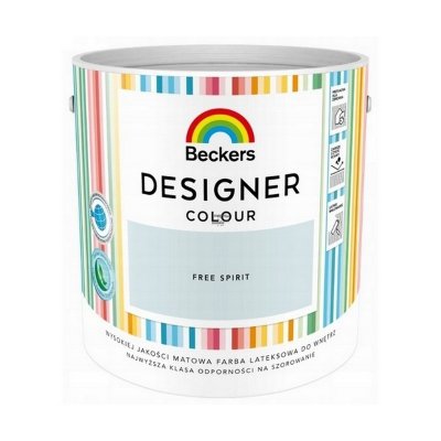 Beckers 2,5L FREE SPIRIT Designer Colour farba lateksowa mat-owa do ścian sufitów