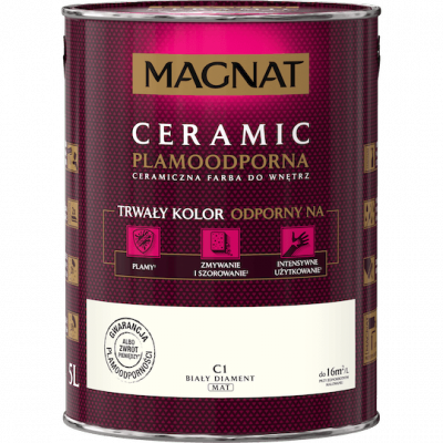 MAGNAT Ceramic 5L C1 Biały Diament ceramik ceramiczna farba do wnętrz plamoodporna