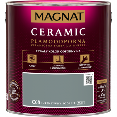 MAGNAT Ceramic 2,5L C68 Intensywny Sodalit ceramik ceramiczna farba do wnętrz plamoodporna