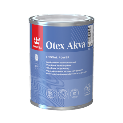 Tikkurila Otex Akva 0,9L GRUNT szkła ceramiki płytek podkład na trudne podłoża wodorozcieńczalna farba podkładowa