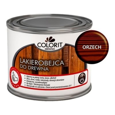 Colorit Lakierobejca Drewna 375ml ORZECH szybkoschnąca satynowa farba do