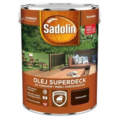 Sadolin Superdeck olej 5L PALISANDER 95 tarasów drewna do