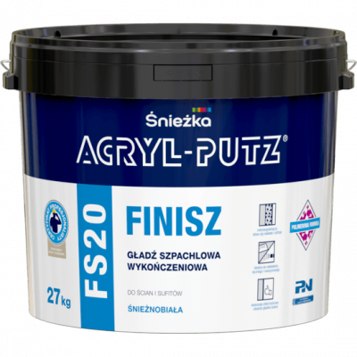 Acryl-Putz Gładź Szpachlowa FS20 27kg gotowa Finish wykończeniowa polimerowa - TYLKO ODBIÓR OSOBISTY LUB WYSYŁKA NA PALECIE