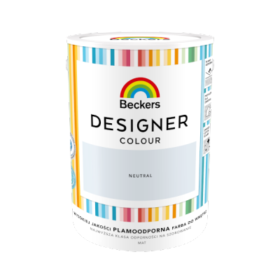 Beckers 5L NEUTRAL Designer Colour farba lateksowa mat-owa do ścian sufitów