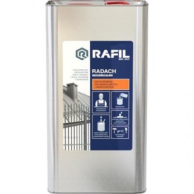 Rozcieńczalnik 5L Radach Poliwinylowych Akrylowych rozpuszczalnik do wyrobów Rafil