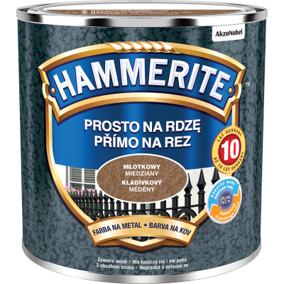 Hammerite Na Rdzę 0,25L MIEDZIANY MŁOTKOWY hamerite farba szybkoschnąca antykorozyjna gruntoemalia