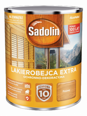 Sadolin Extra lakierobejca 0,75L PINIOWY PINIA 2 drewna