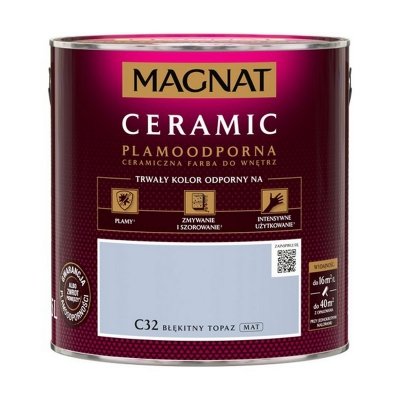 MAGNAT Ceramic 2,5L C32 Błękitny Topaz ceramik ceramiczna farba do wnętrz plamoodporna