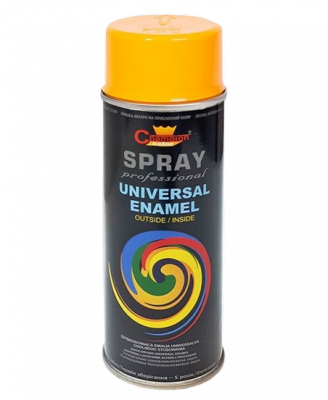 Spray Uniwersalny RAL1023 ŻÓŁTY 400ml emalia Champion do metalu plastiku drewna gipsu