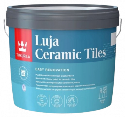 Tikkurila Farba Do Malowania Płytek 2,7L BIAŁA PÓŁMAT Luja Ceramic Tiles