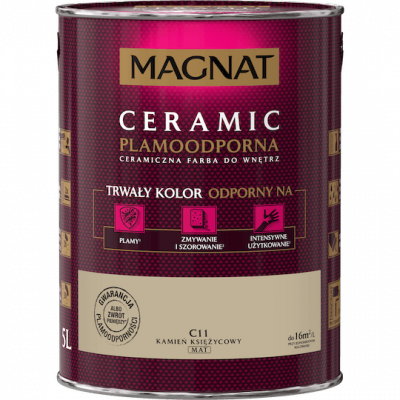 MAGNAT Ceramic 5L C11 Kamień Księżycowy ceramik ceramiczna farba do wnętrz plamoodporna