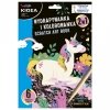 Jednorożec Wydrapywanka i Kolorowanka 2w1 Kidea 6 Kartek + Rysik [WKBKA]