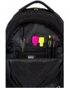 Plecak CP Czarny CoolPack z Naszywkami Dziewczęcy [B19056]