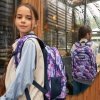 PLECAK MŁODZIEŻOWY BACKUP DLA DZIEWCZYNY SZKOLNY KWIATY KOMPLET 3w1 VIOLET