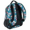 Plecak Młodzieżowy Szkolny dla Dziewczyny Niebieski w Kwiatki