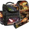 Szkolny Tornister Tyranozaur komplet 3w1 szkolny [TEMBDN18]