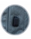 Szary Plecak Młodzieżowy z USB Szkolny Sportowy [608639]