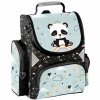 TORNISTER SZKOLNY MIŚ PANDA DZIEWCZĘCY DO PODSTAWÓWKI MIĘTOWY KOMPLET 5el