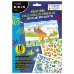 KREATYWNA WYKLEJANKA PO NUMERACH DINOZAURY ZESTAW KIDEA KOLOROWANKA