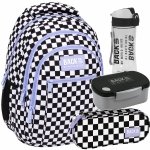 SZACHOWNICA PLECAK ZESTAW 4 ele MŁODZIEŻOWY BACKUP SZKOLNY KRATKA