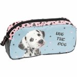 SASZETKA PIESKI PIÓRNIK SZKOLNY DO PODSTAWÓWKI DLA DZIEWCZYNEK Z PIESKAMI