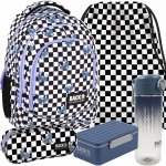 PLECAK BACKUP SZKOLNY MŁODZIEŻOWY 3 kom. SZACHOWNICA FUZZ KOMPLET 5w1