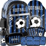 PLECAK SZKOLNY PIŁKA NOŻNA ZESTAW 5w1 DO PODSTAWÓWKI DLA CHŁOPAKA FOOTBALL