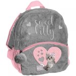 Plecak do Przedszkola Plecaczek Pluszowy z Kotkiem dla Dziewczynki [PLC-305]