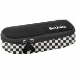 PIÓRNIK SZACHOWNICA CZARNY ETUI SZKOLNY USZTYWNIANY MŁODZIEŻOWY Z KLAPKĄ