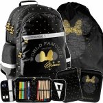 MYSZKA MINNIE PLECAK DISNEY SZKOLNY DO 1-4 KLAS PODSTAWÓWKI KOMPLET 3w1